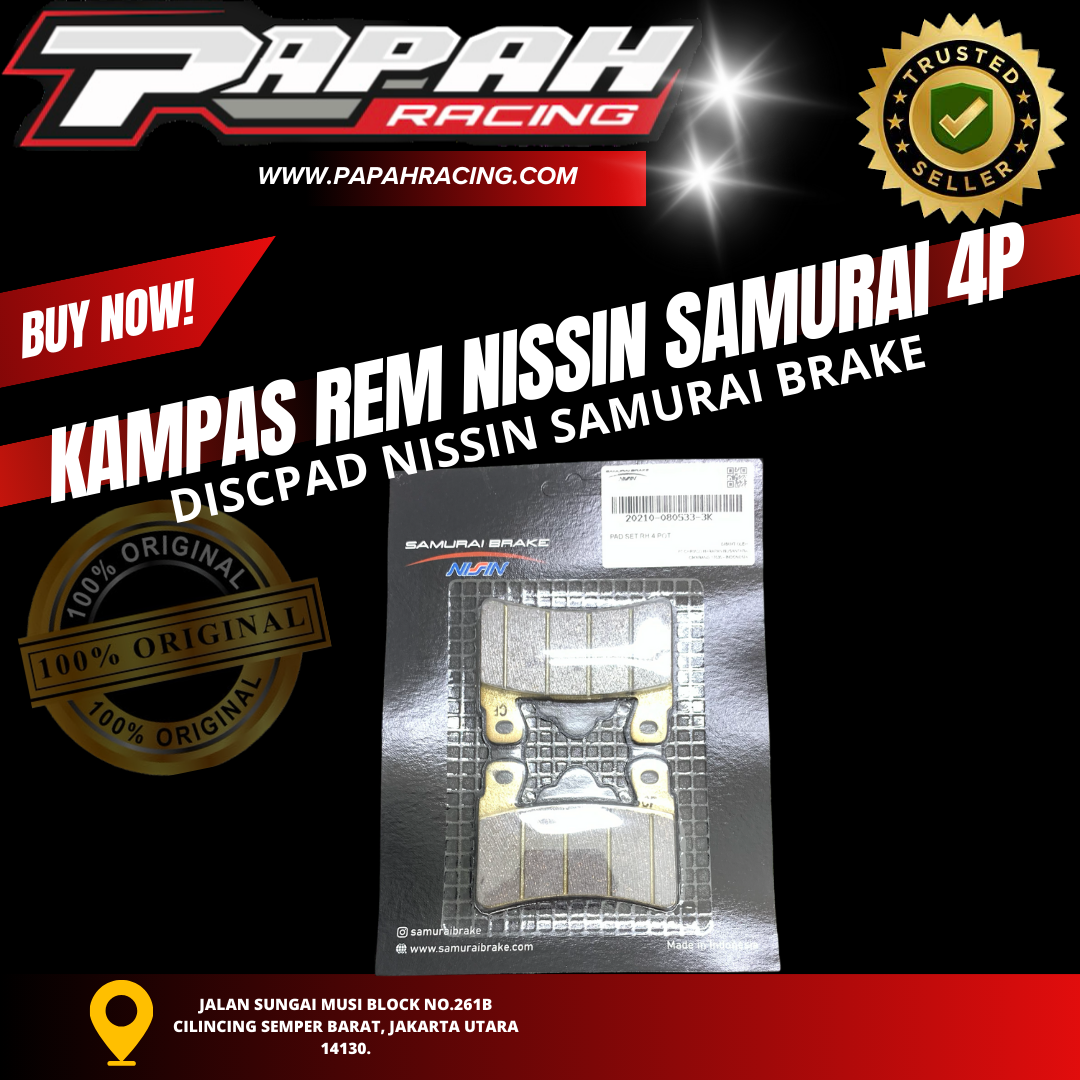 DISCPAD KAMPAS REM 4P NISSIN SAMURAI BRAKE